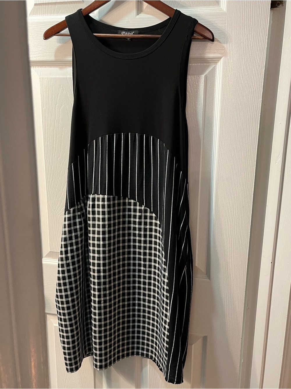 Papa Black and White Jumper Dress